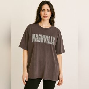 Peach Love California Nashville Rhinestone Top Size Large